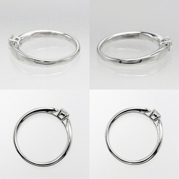 TIFFANY Silver Diamond Ring - Picture 7 of 10